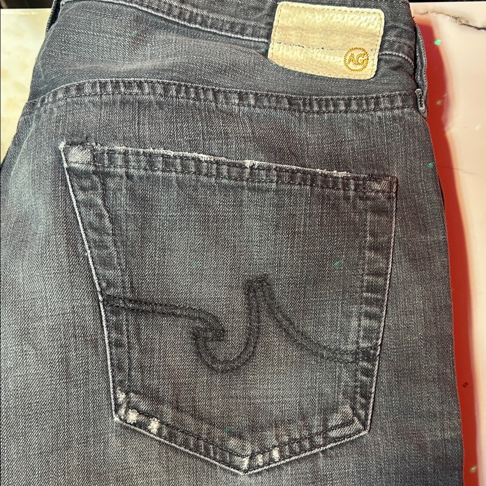 AG Adriano Goldschmied Men's Charcoal Jeans